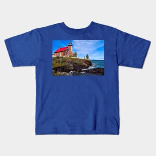 “Eagle Harbor Lighthouse” Kids T-Shirt